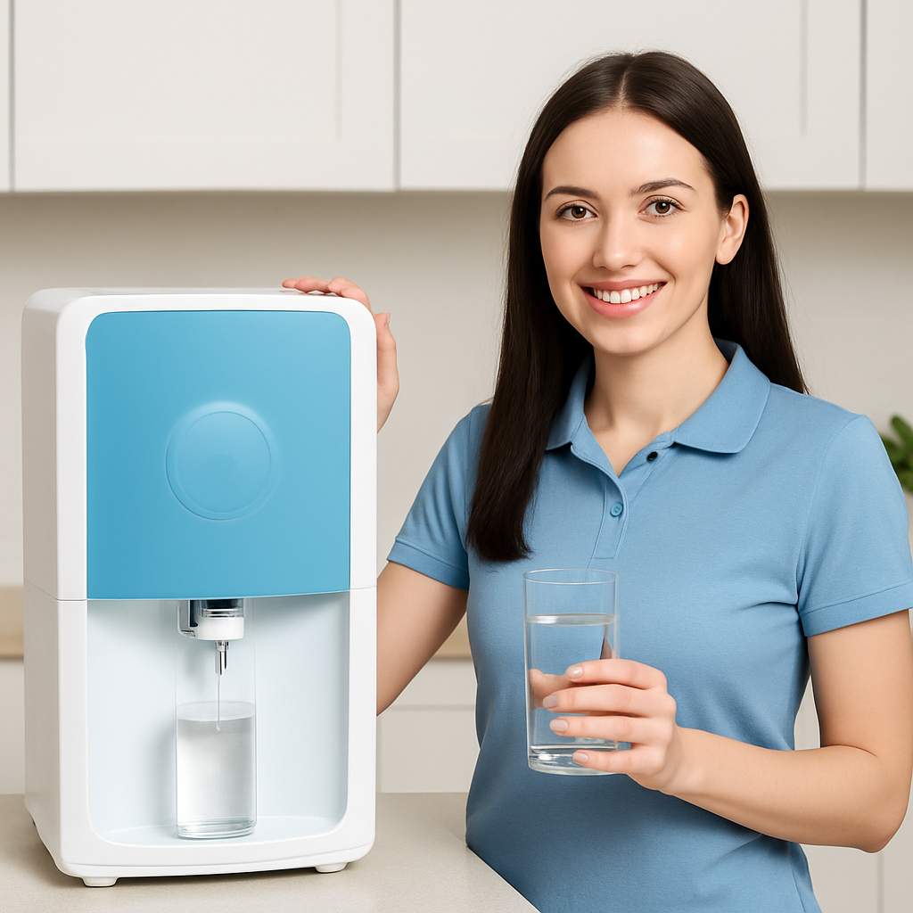 Lady with Water Purifier